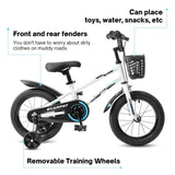 ZNTS C14111A Kids Bike 14 inch for Boys & Girls with Training Wheels, Freestyle Kids' Bicycle with W709P165835