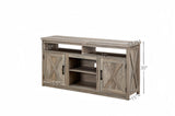 Farmhouse Barn door TV Media Stand Modern Entertainment Console for TV Up to 65" with Open and W2275P149121