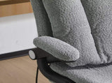 Criss Cross Legged Office Chair with Flip-Up Back Built-In Dynamic Airbag Lumbar Support, Wide Seat 80311048