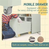 Kids Shelf Book/Storage Cabinet-Pale Green 08612501