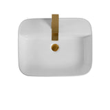 Bothwa Home Rectangular Countertop Ceramic Wash Basin CUPC Certified B2724P262845