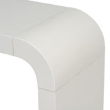U_STYLE Minimalist Acacia Vneer Entryway Table with Two Legs,Stylish and Elegant Design,Suitable for N711P213374K