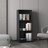 Note 47" Tall Three-Tier Ladder Bookcase Black B200P253719