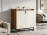 Modern Shoe Cabinet with Doors, 5-Tier Shoe Rack Organizer with Adjustable Shelves, Fits 15-20 Pairs 53587045