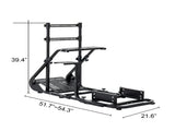 Enhanced and stable racing wheel cockpit, compatible with Fanatec, PXN, Thrustmaster, and Logitech 49980937