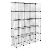 ZNTS 20-Cube Organizer Cube Storage Storage Shelves Wire Cube Storage Origami Shelves Metal Grid 30244313