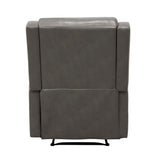 Faux Leather Upholstery Gray Reclining Chair 1pc Living Room Furniture Comfort Seating B011P207535