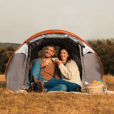 5-8 Person Pop Up Tent Automatic Setup Camping Tent Waterproof Instant Setup Tent with 4 Mosquito 07457536