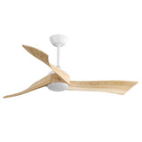 52 Inch Minimalist Ceiling Fan Light With 6 Speed Remote Energy-saving DC Motor 52K012WH