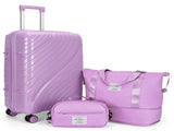 Luggage Sets 3 Piece, PP Luggage Set, Suitcases with Wheels, Hardside Hard Shell Travel Luggage with 90114358