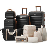 Hardshell ABS Luggage Set - Lightweight & Durable Suitcases with Dual Spinner Wheels, Carry-On & N730P262653B