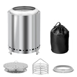 7.1*7.1*9.7in smokeless fire pit 43126159