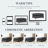 33*27.5" Ottoman Module for Modular Sectional Sofa,Wide Seat,Chenille,2 Colors N723P210664E