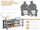 3-Tier Seamless Top Bamboo Shoe Rack 96661986