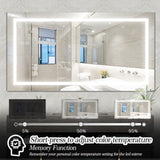 LED Bathroom Mirror 60x 32 Inch with lights, anti-Fog & Dimming Led Bathroom Vanity Mirror W134070939