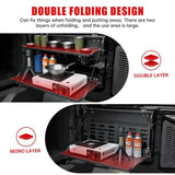 Tailgate Table Molle Panel for Ford Bronco 2021-2024 2-Tier Foldable Rear Storage Cargo Rack Shelf W2801P318432