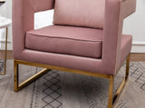 Lenola Contemporary Upholstered Accent Arm Chair, Pink T2574P164512