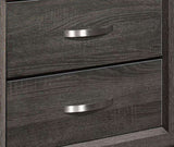 Contemporary Styling Gray Finish 1pc Nightstand Dovetail Drawers Unique Bedroom Furniture B01149268