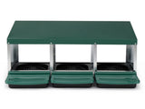 3 Compartment Roll Out Nesting Box with Plastic Basket, Egg Nest Box Laying Box Hens 70615802