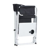 1-piece Padded Folding Outdoor Chair with Side Table and Storage Pockets,Lightweight Oversized W24172215