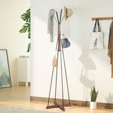 ZNTS Reclaimed Wood and Metal Coat Rack with Hooks use in bedroom, living room 22118606