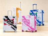 28 Inch PC Spinner Wheel Luggage, Carry on Suitcase, With Printed pattern and Combination Lock W2787P487193