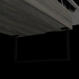 Lift Top Coffee Table, One Drawer, Two Legs, Carbon Espresso / Onyx B097133192