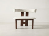 Mid-Century Modern Upholstered Dining with Solid Wood Frame, Ergonomic T-Back Accent Side B2792P598923