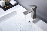 Waterfall Spout Bathroom Faucet,Single Handle Bathroom Vanity Sink Faucet W928124227