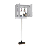 Wall Storage Cabinet Alikuri, Four Cabinets, White Finish B092123122