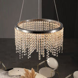 15.7-inch Fancy hanging ceiling lamps luxury modern pendant light crystal chandelier W1340P222514
