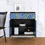 Accent Cabinet with 2 Doors,1Drawer and Adjustable Shelf for Living Hallway, Entryway, Dining W716P197967