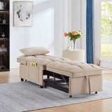 4 in1 Multi-Function Single Sofa Bed with Storage Pockets,Tufted Single Pull-out Sofa Bed with W2186P163737