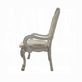 Ivory and Bone White Tufted Arm Chair B062P209250