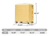 28" Large Suitcase, ABS Hardshell, Upgraded Crack-Resistant Iron Handle, Combination Lock, 360&deg W2787P536187