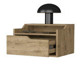 Macadamia Dual-Shelf Display Nightstand B062P175141