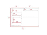 Raleigh L-Shaped Desk, Two Drawers, One Shelf, CPU Storage B128P148969