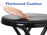 Vinyl Padded Folding Counter Stool, Black 21415537
