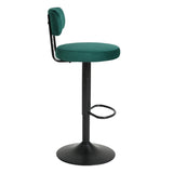 Modern Bars Set of 2,Curved Backrest Upholstered Counter Height Bars,Adjustable Bar W561P175963