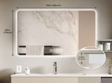 Bathroom Mirror with Led Lights Front and Backlit, Anti-Fog Lighted Vanity Mirrors for Wall Mounted, W2071P172692