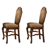 Beige and Cherry Solid Back Counter Height Stools B062P189108