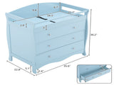 Blue painted finish, MDF, three drawers, 90.5*58*92cm, children's wooden bed with safety belt and 12686043