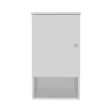 Bathbi 28" tall Medicine Cabinet with Two interior Shelves and One open Shelf B070P234326