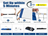 10ft Multi-Sport Net Set - Adjustable Height , Badminton/Volleyball/Pickleball/Tennis Use 08657059