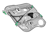 Window Lift Assembly Driver Side fit for Hyundai Santa Fe 07-09 824502B000 66973995