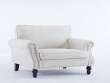 40.16 Inch Nailhead Trim Couches for Living Room, 22" Deep Seat Rolled Arm Sofa, Couch Upholstered W2911P222675