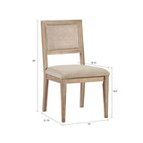 ZNTS Armless Dining Chair Set of 2 B03548413