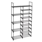 ZNTS FCH Double row 9 layers with handles Non-woven shoe rack Iron pipe + PP pad + plastic 61222220