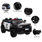 ZNTS 12V Kids Police Ride On Car Electric Cars 2.4G Remote Control, LED Flashing Light, Music & Horn. 80051466