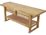 60in Workbench with 4 Drawers Wooden Workbench for Garage Workshop and Home, with Rapid Action 84680753